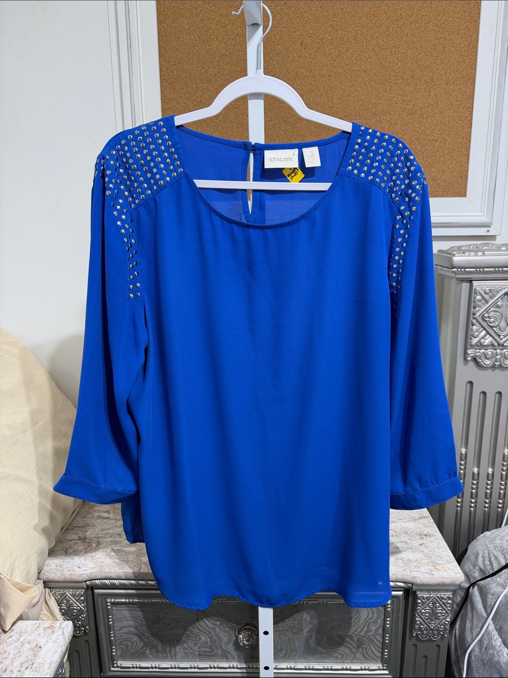Chico’s Studded Blouse Size XL (Chicos 3)